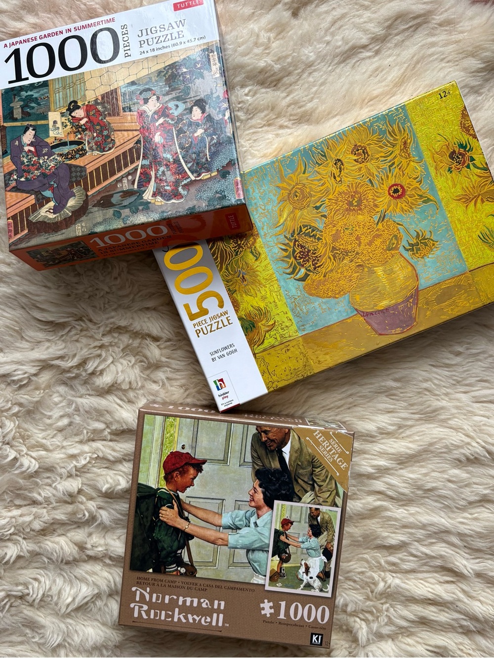 Jigsaw Puzzle Bundle – Multicolor- 1000 piece and 500 piece puzzles